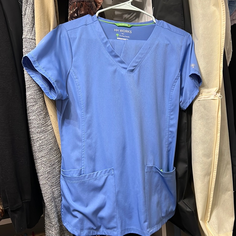 Healing hands scrubs top and bottom joggers